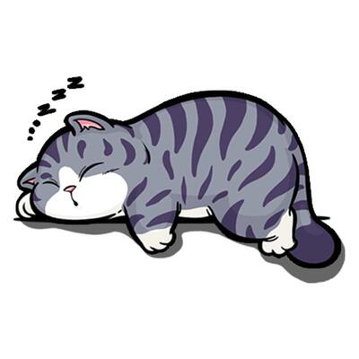卡通猫咪车贴纸划痕遮挡贴