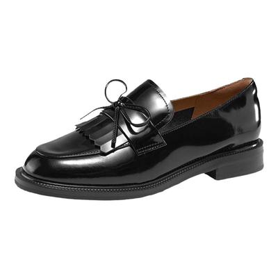 星期六乐福鞋秋季新款英伦复古通勤舒适百搭女鞋SSC31110W9