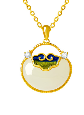 宫里上新天然正品和田玉项链