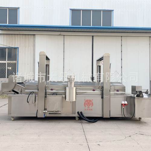 304不锈钢自动控温油炸设备螺蛳粉炸蛋油炸流水线网红炸蛋油炸机
