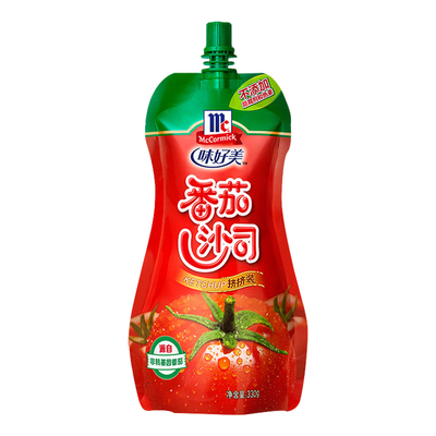 味好美番茄沙司330g 360g挤挤装家用蘸薯条意面手抓饼披萨