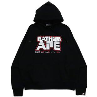 BAPE男装秋冬猿人字母印花连帽卫衣11401XH
