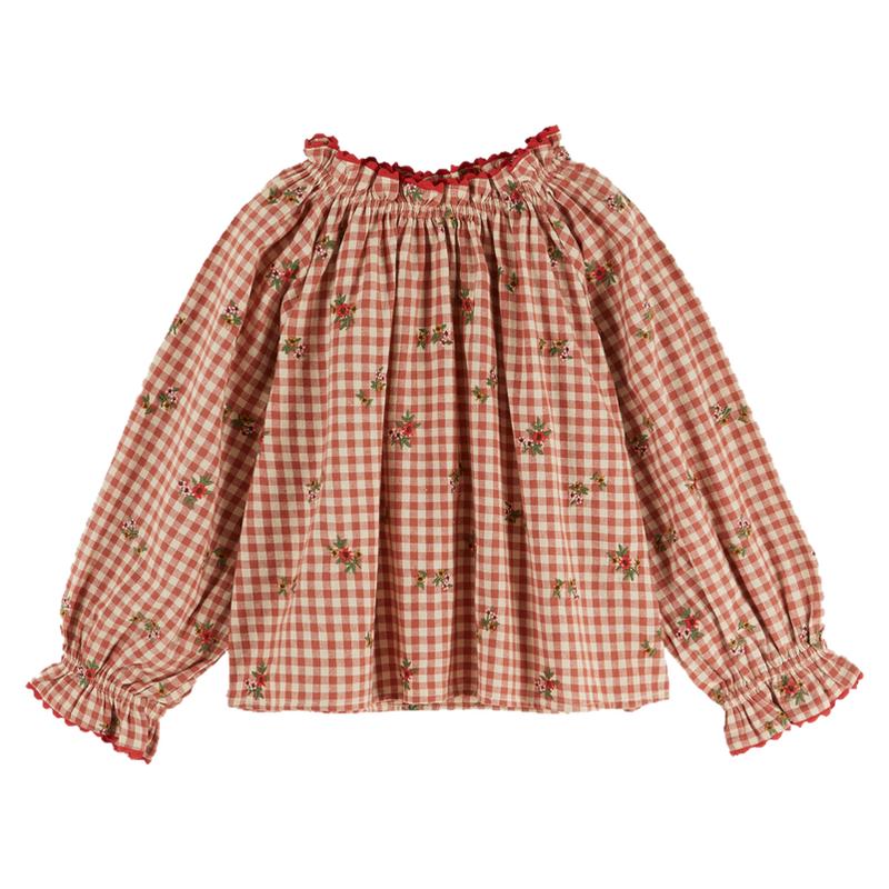 Little现法国emile et ida FW26秋冬女童碎花上衣半裙长裤田园风