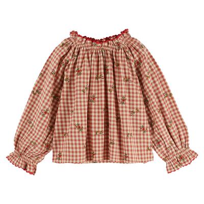 补Little现法国emile et ida FW26女童碎花上衣半裙长裤田园风