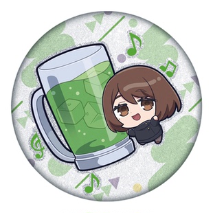 10月家入硝子徽章双闪吧唧胸针58mm自印谷子qQ版咒术回战动漫周边