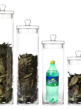 玻璃密封罐陈皮专用储存罐大容量茶叶花鱼胶海参储藏罐药材展示瓶