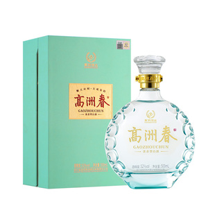 高洲春五粮浓香型高度白酒高粱酒纯粮食口粮酒52度500ml礼盒送礼