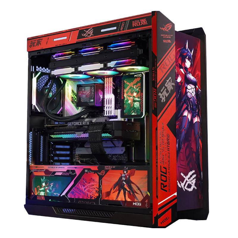 华硕RTX5070TI/5080/5090DROG全家桶主机9800X3D游戏AI直播电脑