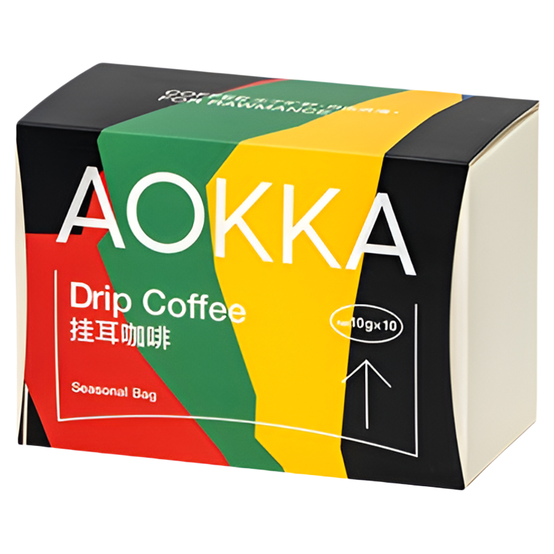 aokka四季挂耳手冲黑咖啡 新鲜烘焙咖啡粉现磨精品纯黑美式挂耳包