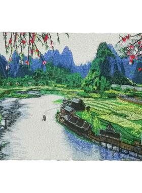 苏州刺绣画电脑刺绣装饰画客厅餐厅书房走廊家居美化挂画