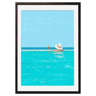 简约实木相框挂墙24寸16寸装裱画框海报4K8KA3空框定制A4展示框架