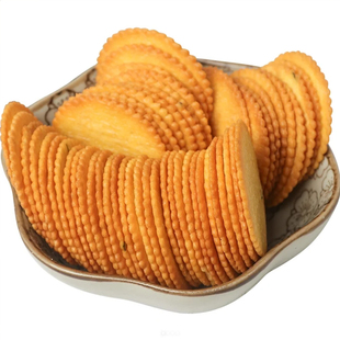 领道人老式葱花饼干薄脆香葱王圆饼零食独立包装休闲食品整箱批发