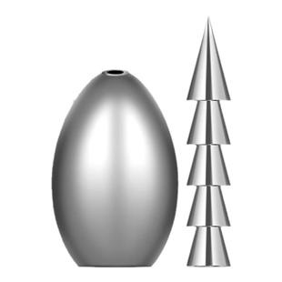 钓鱼王路亚钨钢铅坠配重插铅通心坠筏钓子弹铅坠铅坨钨坠德州钓组