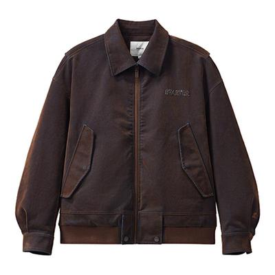 STARTER羽绒外套2025冬季新款白鸭绒宽松男生牛仔棉服外套女上衣