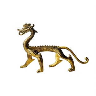 西安博物院官方唐鎏金走龙复刻铜摆件博物馆龙赤金走龙小金龙摆件