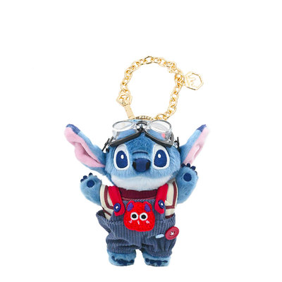 背带裤史迪仔毛绒公仔包包挂件