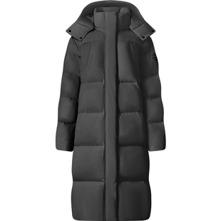 坦博尔羽绒服女款冬季中长款运动时尚加厚保暖好看可脱卸帽外套