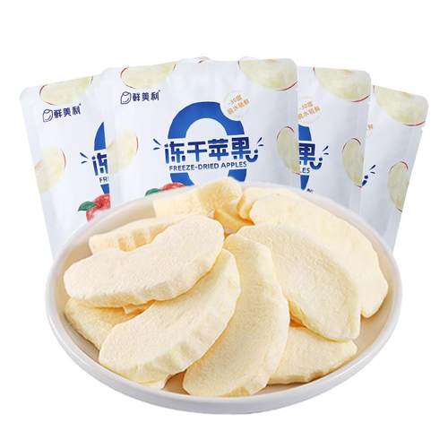 鲜美利冻干苹果4袋水果孕妇儿童零食烟台红富士苹果干脆甜不添加