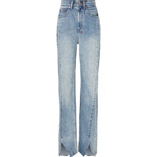 【折扣】Ksubi 女高腰直筒蓝色牛仔裤