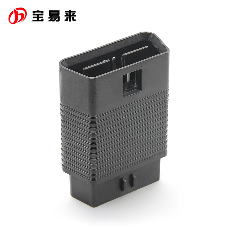 高质量 OBD2 16pin公母转接头 公母连接器  直通延长接头 高58mm