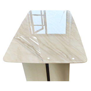 微晶石餐桌贴膜防烫岩板大理石桌面奢石台面家具耐高温透明保护膜