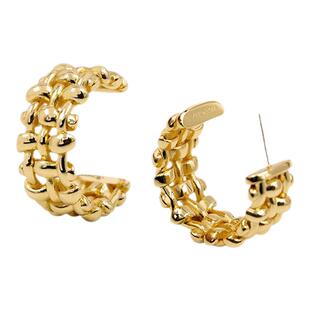 【张天爱同款】Juunngle洲谷编织耳环独特气质轻奢高级感春夏耳饰