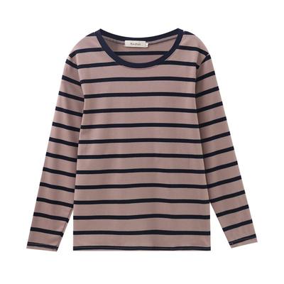 上衣女2025秋装新款爆款纯棉宽松长袖t恤中老年妈妈时尚气质上衣