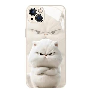 生气猫咪手机壳适用苹果15情侣16/iphone14promax可爱13创意12mini个性11新款x小众8plus趣味17女xs液态玻璃7