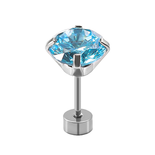 医用材质316L钛钢耳钉养耳洞防发炎爆闪洗澡睡觉不用摘插针女生款