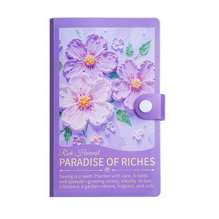 现金存钱本可放只放现金收纳袋大容量2026新款网红理财防水收纳册收纳包收藏册存钱夹存放袋儿童纸币存钱袋