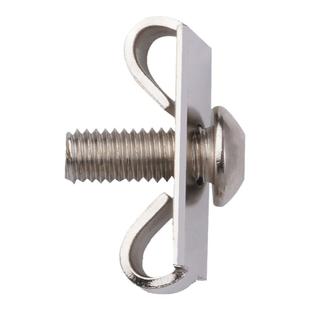 欧标4040铝型材配件弹性扣件隐藏式内置连接件铁片3030铝材配件