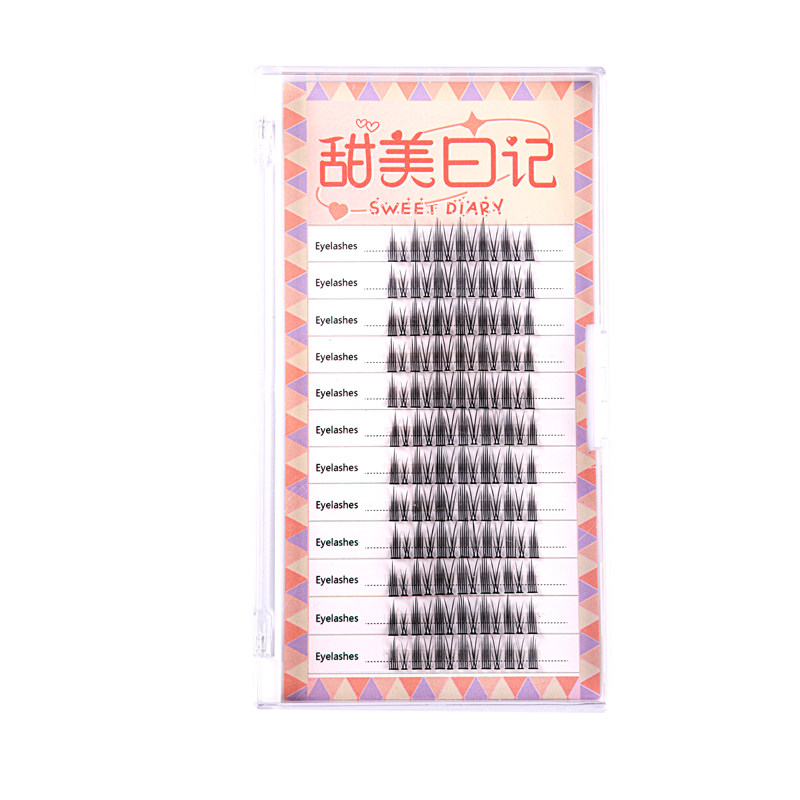 单簇朵毛自然假睫毛甜美日记