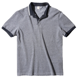 夏装爸爸装短袖T恤中年半袖中老年人男装爷爷老人纯棉衣服polo衫