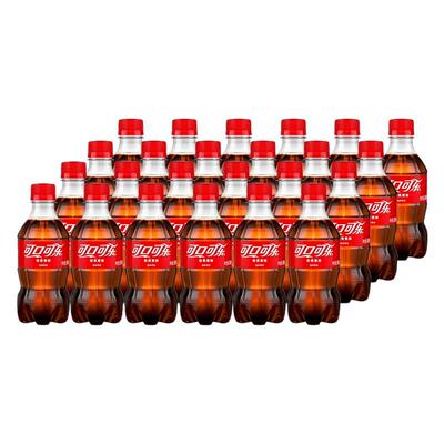 可口可乐碳酸饮料300ml*24胶瓶迷你mini装汽水饮品小瓶装