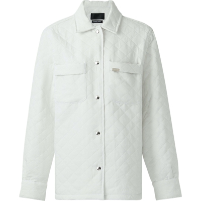 【季末折扣】RtA秋冬女士简约格纹风格白色宽松夹克