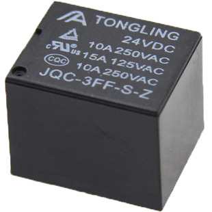 JQC-3FF小型继电器3V5V6V9V12V24V通灵继电器10A 5脚4脚T73 srd