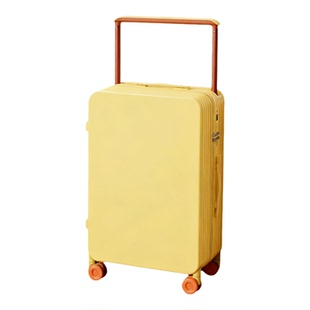 弹跳宽拉杆行李箱女登机箱2026新款万向静音轮密码旅行箱子男24寸