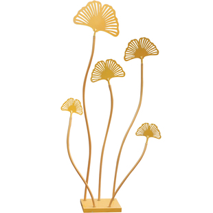 新款婚庆道具银杏树叶铁艺舞台背景橱窗场景布置花艺装饰路引摆件