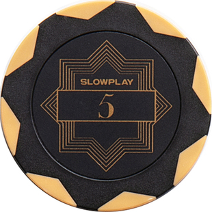 SLOWPLAY德州扑克粘土筹码黏土有数字无数字面额专用棋牌室麻将币