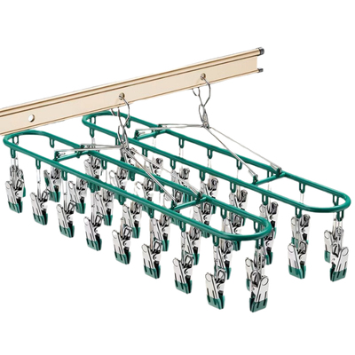 不锈钢袜子晾晒架多夹子家用无痕