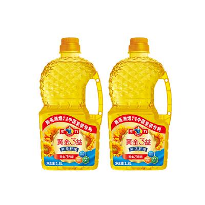 多力黄金3益葵花籽油1.8L×2瓶
