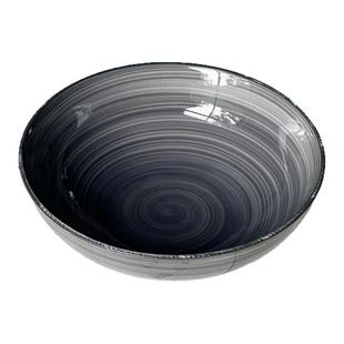 白桃先生 高级灰色ins手绘陶瓷泡面碗汤碗耐高温防烫家用好看餐具