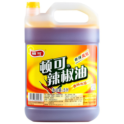 顿可辣椒油5L装麻辣红油