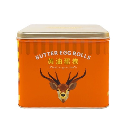 【香港品牌】鹿家港黄油蛋卷454g铁罐年货伴手礼送礼零食休闲小吃