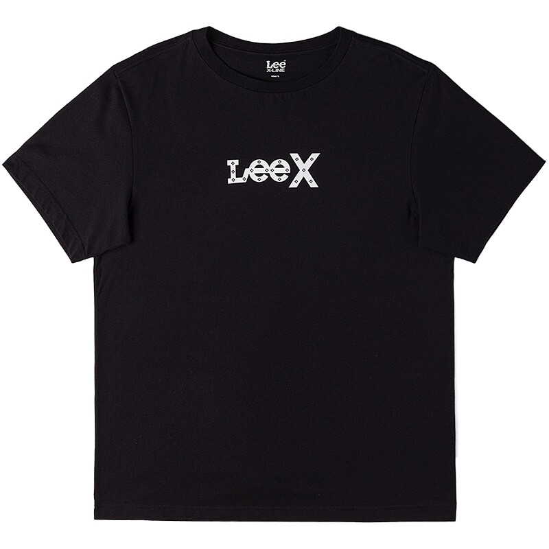 Lee26春夏新品舒适版圆领Logo印花图案男短袖T恤休闲LMT0121804LE实拍图 商品