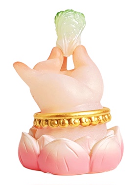 洛阳文创胖fufu佛手摆件礼盒装