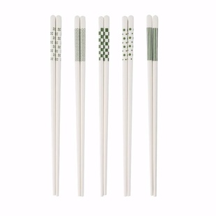 筷子家用陶瓷筷健康防霉耐高温公筷简约餐筷景德镇餐具专人专筷