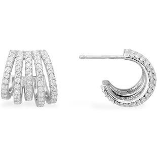 APM Monaco镂空多圈耳钉女银耳饰耳环轻奢个性送人新年情人节礼物