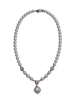 天使之心珍珠项链高级感小众锁骨链送礼2026年新款人造海水珍珠