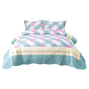 韩式原单全棉绗缝被双人加厚纯棉